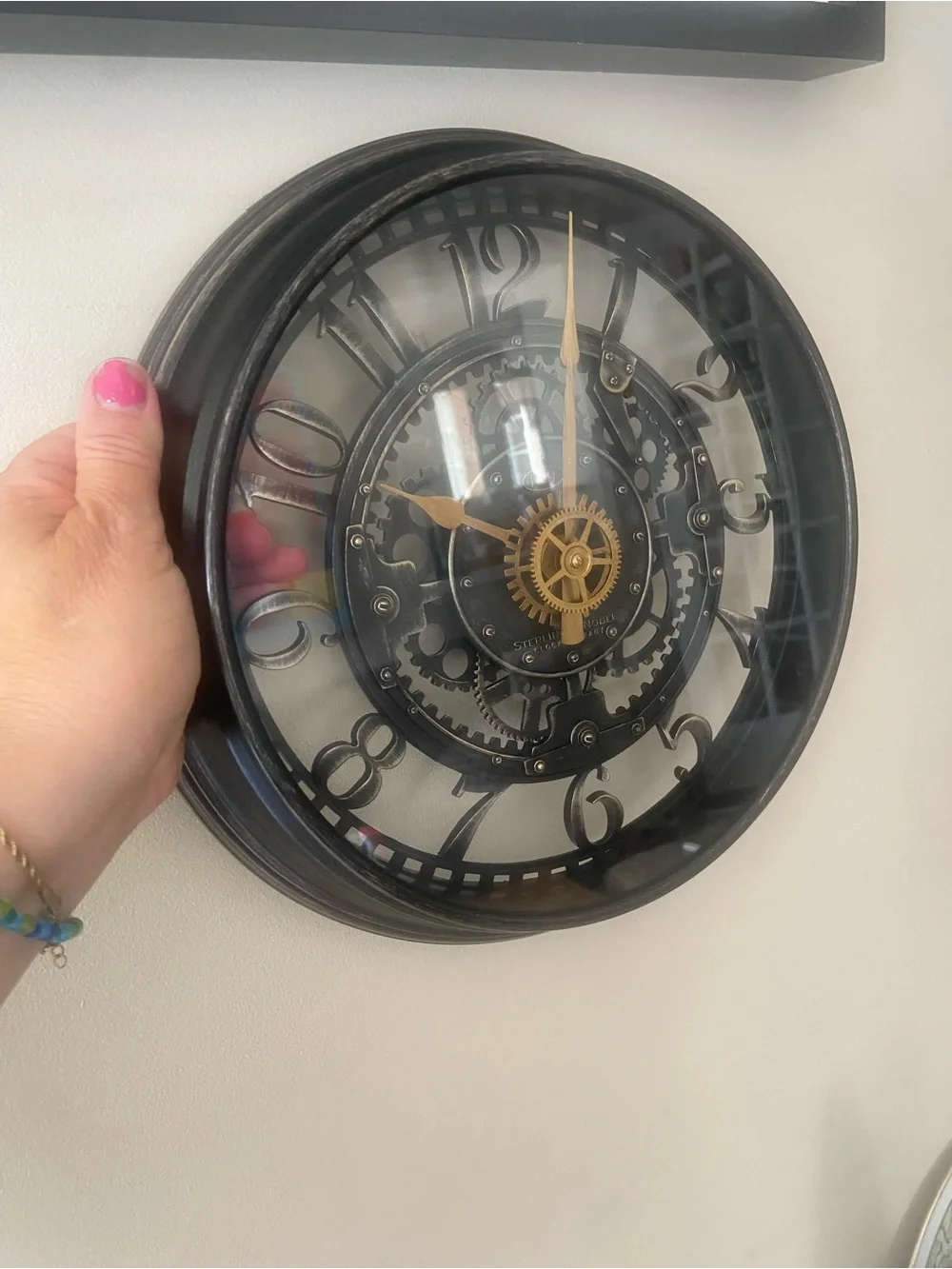 Sterling & Noble Steampunk Style Wall Clock
